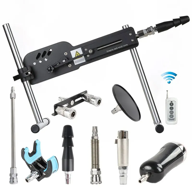Máquina sexual mejorada con Control remoto, máquina de amor súper silenciosa, Ultra ajustable, Vac U Lock, 30db, 70W, con Big D gratis