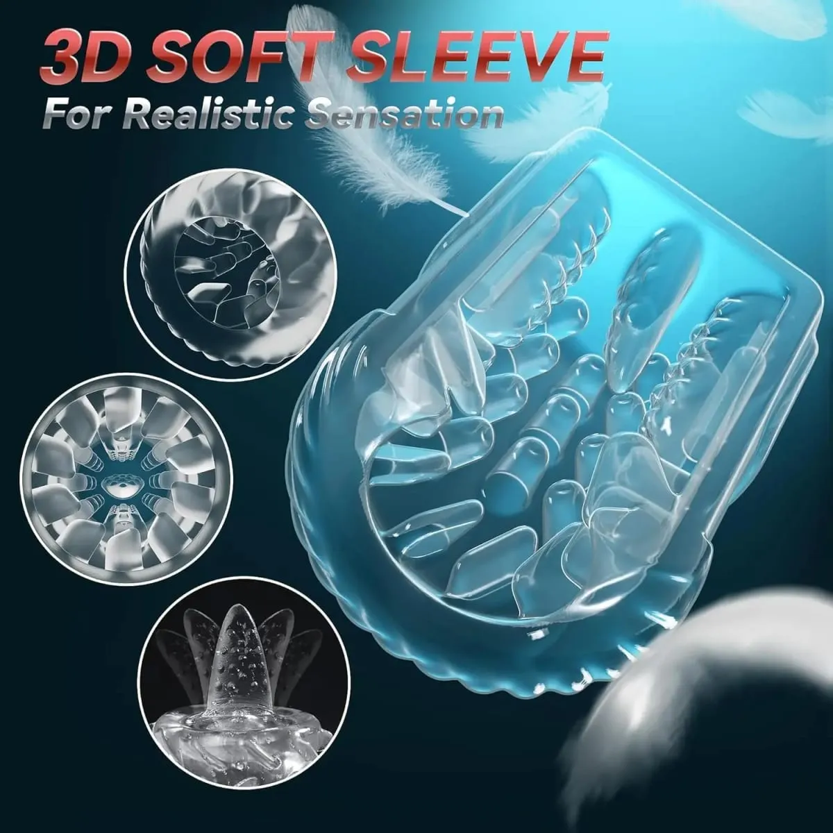 Sex Toys for Men Penis Pump AI Sync Male Pocket Masturbator with 7 Thrusting Rotating Vibrating Penis Enlarger Masturbation Cup