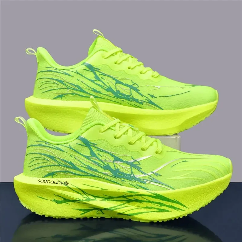 Marathon Running Shoes Men Athletic Sports Outdoor Race Carbon Plate Breathable Lightweight Comfortable Women's Casual Sneakers