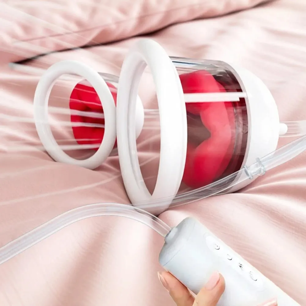 Dual Cups Suction Vibrators For Women Nipple Sucker Clitoris Sucks Vaginal Pump Artifical Blowjob Sex Toys Female Adults Erotic