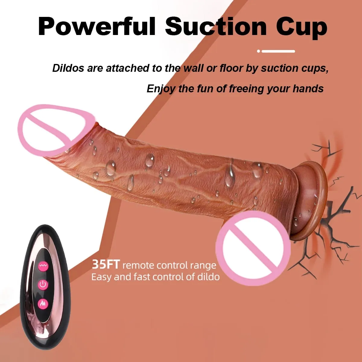 Realistisk Dildo Vibrator Trådlös Fjärrkontroll Roterande Penis Sugkopp G-punkt Clit Stimulator Sexleksaker Teleskopiska Vibrerande Dildos — image 5