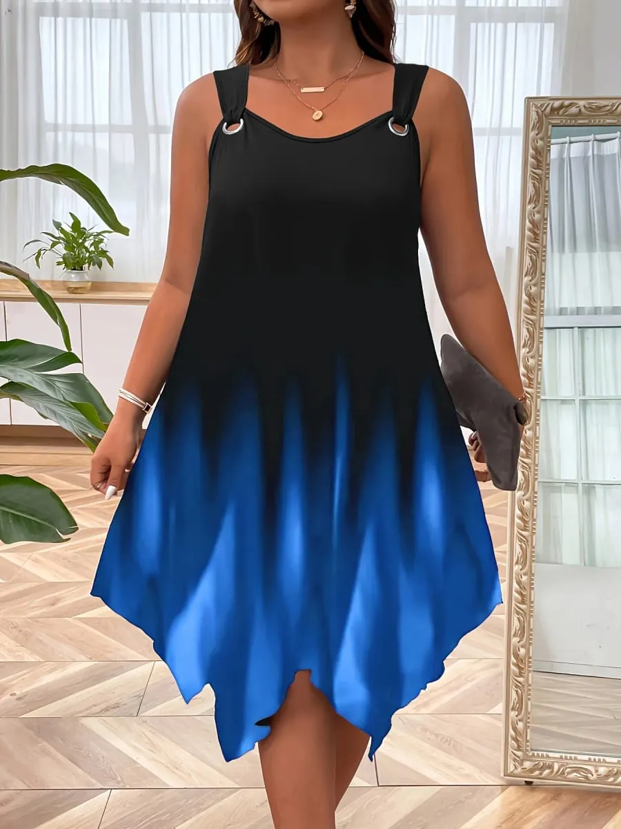 Chic Plus Size Women's Sundress with Stylish Strap Design for Effortless Summer Elegance — image 2