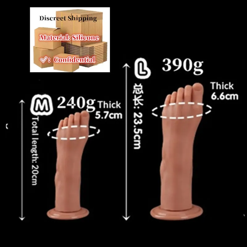 Feet Style Anal Plug Big Silicone Ass ButtPlug Deep Masturbator Dildo Dilator Stimulator Anal Dildo Adult Sex Toy For Women 성인용품