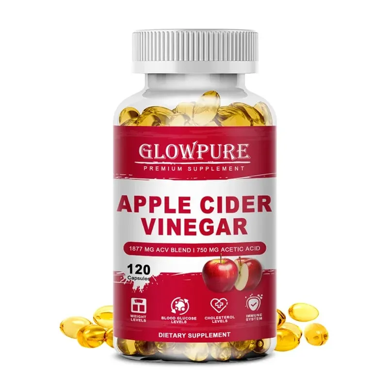 Apple Cider Vinegar Capsules for Digestion Detox & Weight Loss - Supports Fat Burn Bloating Relief & Constipation Support