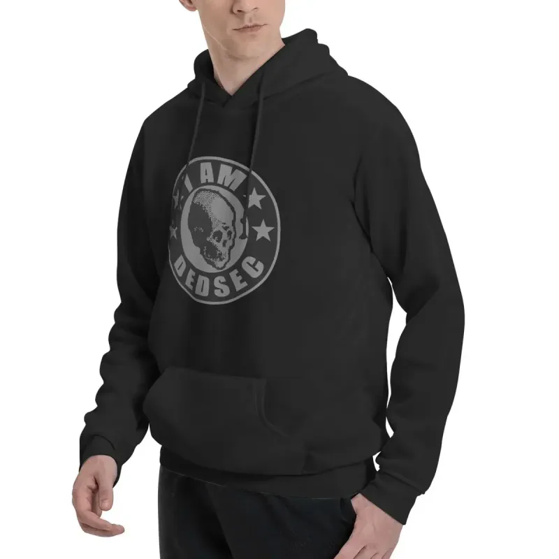 I Am Dedsec Hoodies Men's Women Casual Pullover Sweatshirt Hip Hop Long Sleeve Hooded Autumn Winter