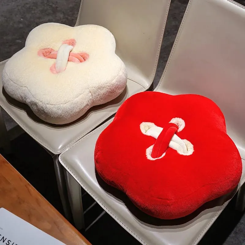 Button Plush Toys Flower Heart-shaped Stuffed Pillow Home Decor 40/45cm Soft Sofa Cushion Throw Pillow Birthday Surprise Gifts