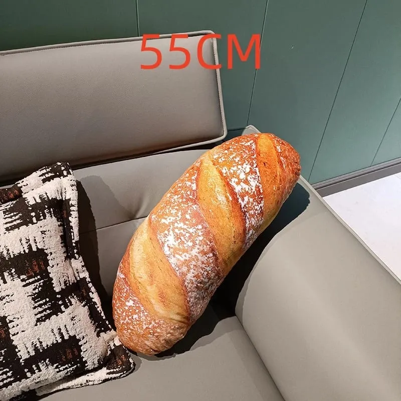 거대한 베개 시뮬레이션 Kawaii 큰 빵 플러시 베개 인형 어린이를위한 부드러운 귀여운 음식 쿠션 장난감 어린이 생일 크리스마스 선물