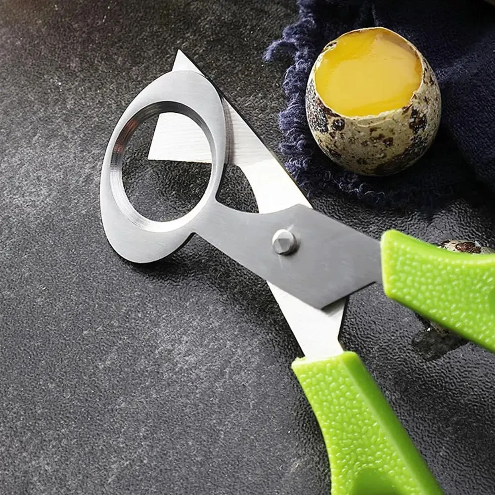 1-20PCS Stainless Steel Quail Egg Scissors Egg Shell Cutter Opener - High Quality Steel Blades Brand New Durable Egg Slicer Tool