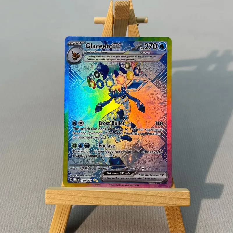 PRE PTCG5-001 Tcg proxy PKM Cards Vaporeon ex Espeon ex Rare Collection Battle Toys Gifts for Hobbies home play
