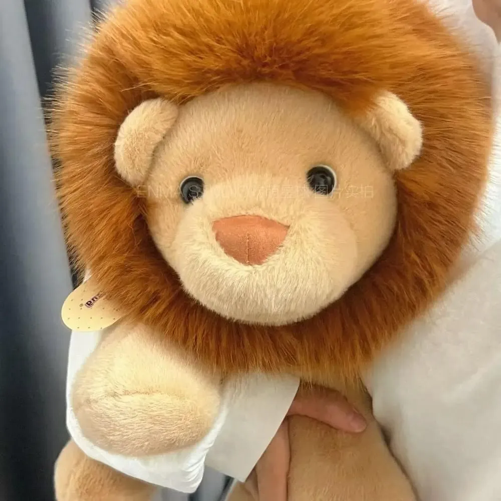 New Design Soft Lion Stuffed Animal Plush Pillow Cute 15.8inch Stuffed Animals Plush Emotional Support Plush Pillow