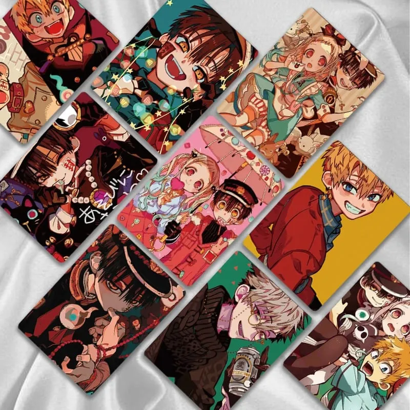 55Pcs Toilet-Bound Hanako-kun Photo Cards Hanako Yashiro Nene HD Double-sided Print Mini Postcards Fans Collection Gift