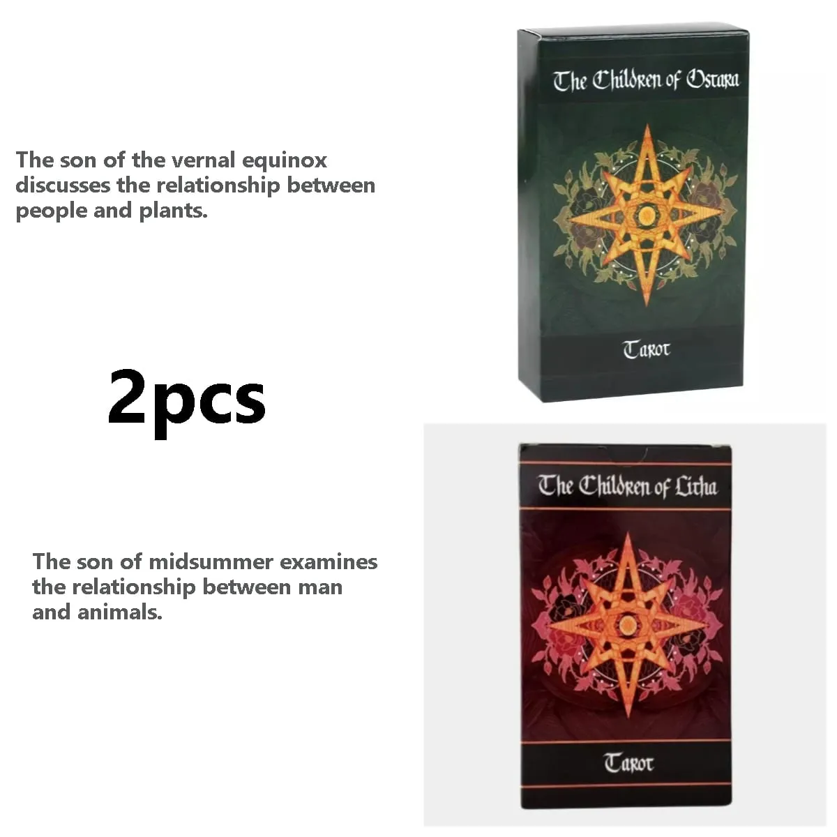 Tarot Cards of The Son of Vernal Equinox and The Son of Midsummer 78 English Collection Board Game Cards