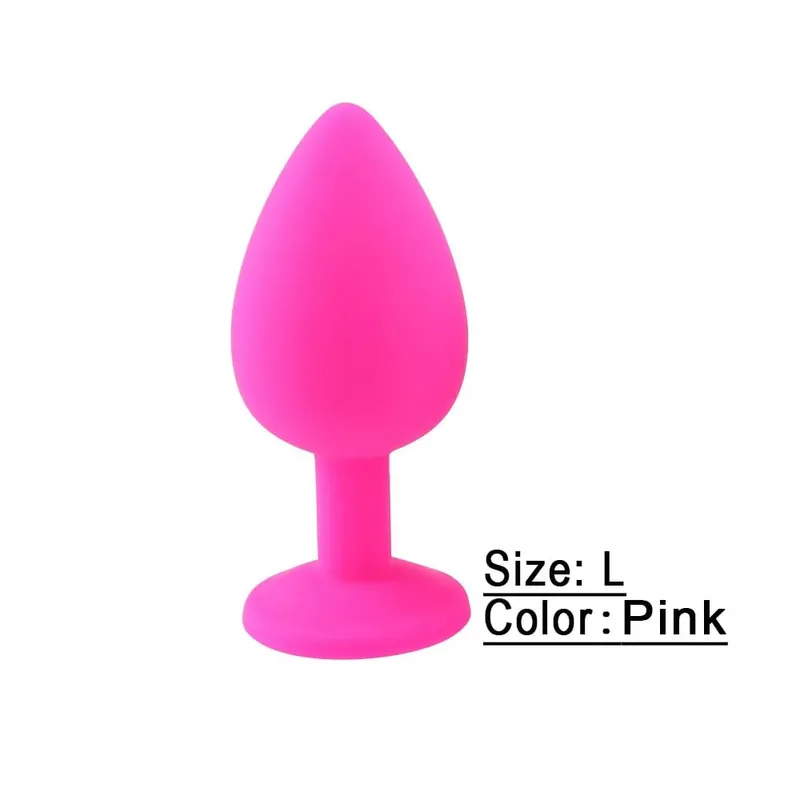 S/M/L Soft Silicone Anal Plug Mini Erotic Butt Plug Sex Toy for Beginner Men Women Gay Couples Prostate Stimulator Anal Sex Toy