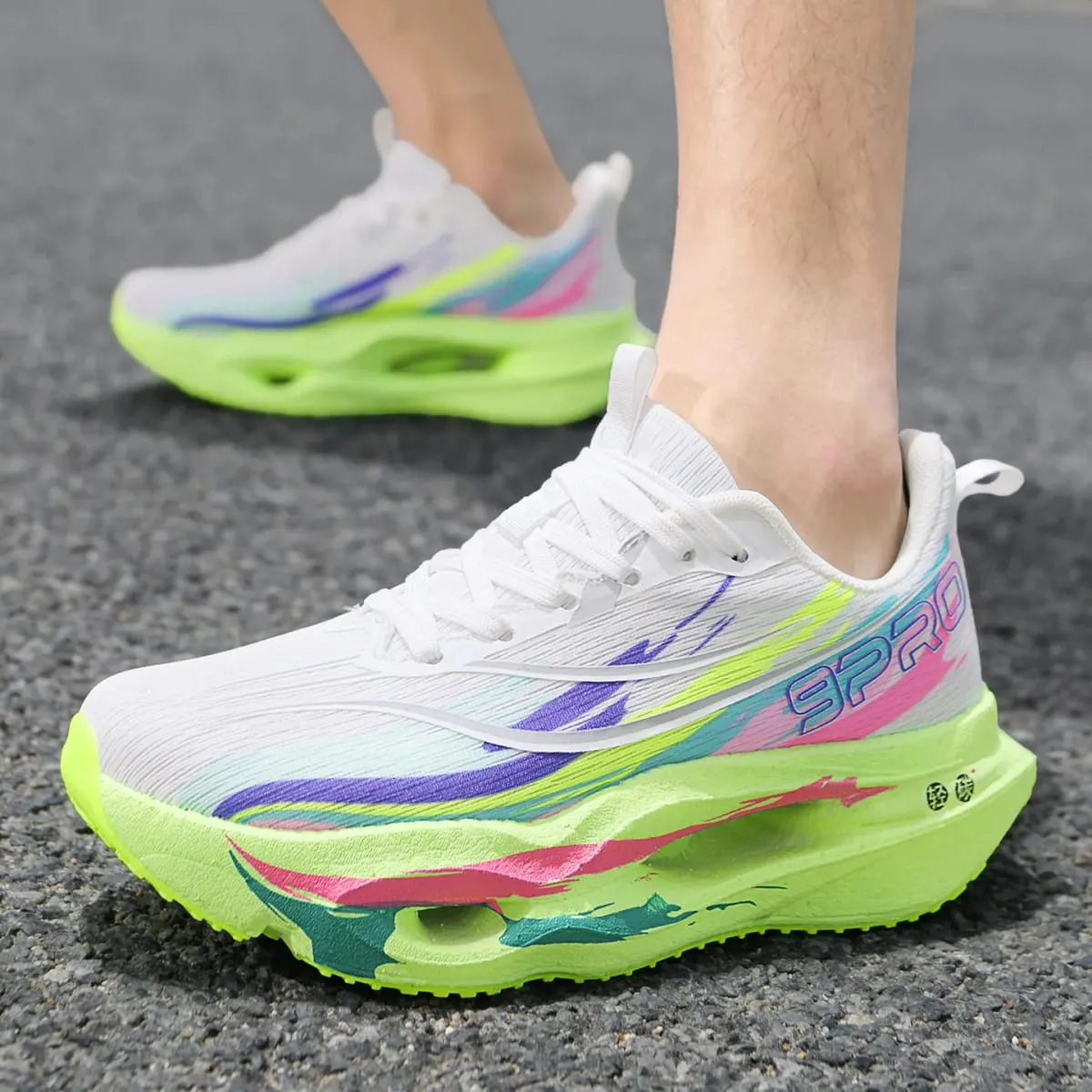 Unisex Running Sneakers Carbon Board Marathon Casual Sports Shoes For Men Comfortable Lightweight Women's Walking Shoes Autumn