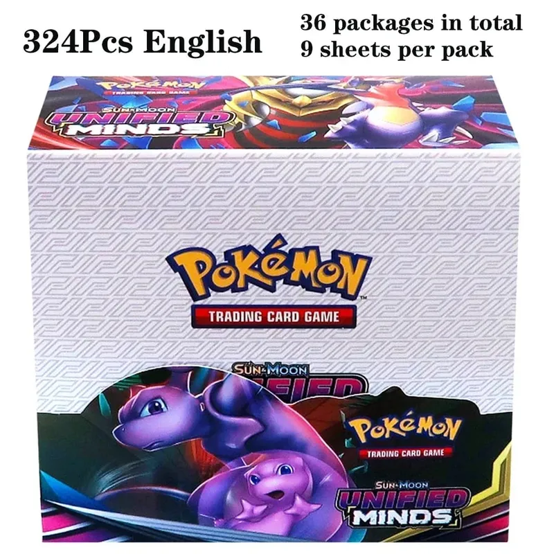 324 pièces Pokemon TCG: épée et bouclier tempête obligations Booster boîte jeu de cartes à collectionner carte Pokemon enfants jouets jeu de société