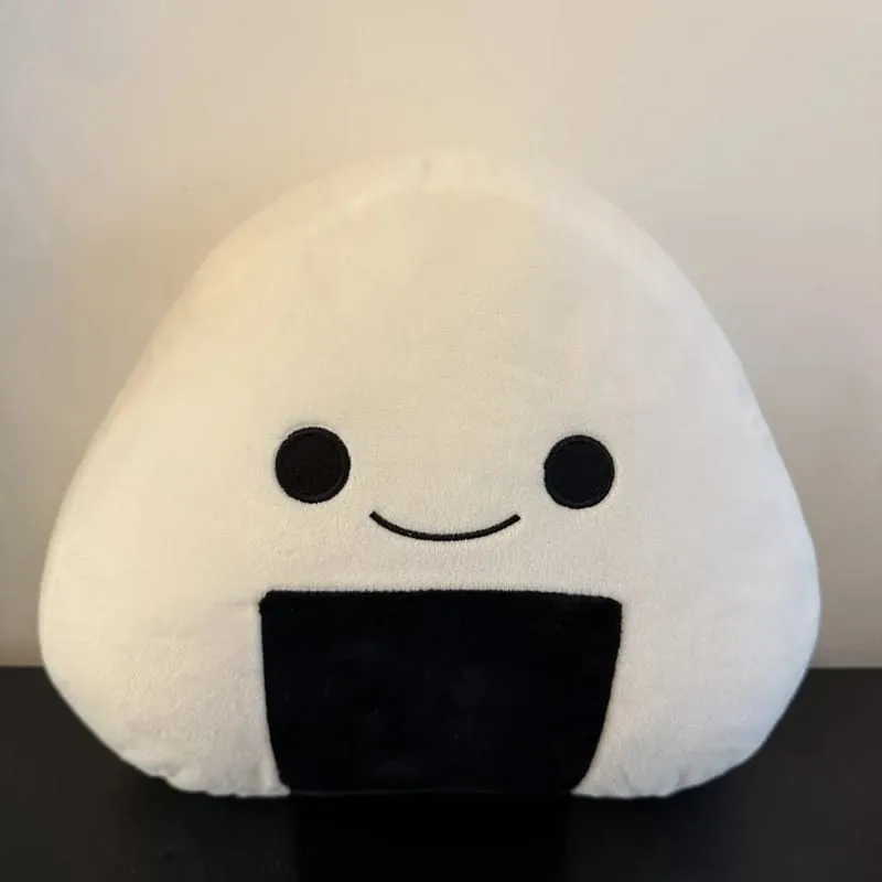 10/30cm White Sushi Plush Pillow Stuffed Kawaii Humanoid Food Snack Cushion Back Head Support Plushie Decor Gift