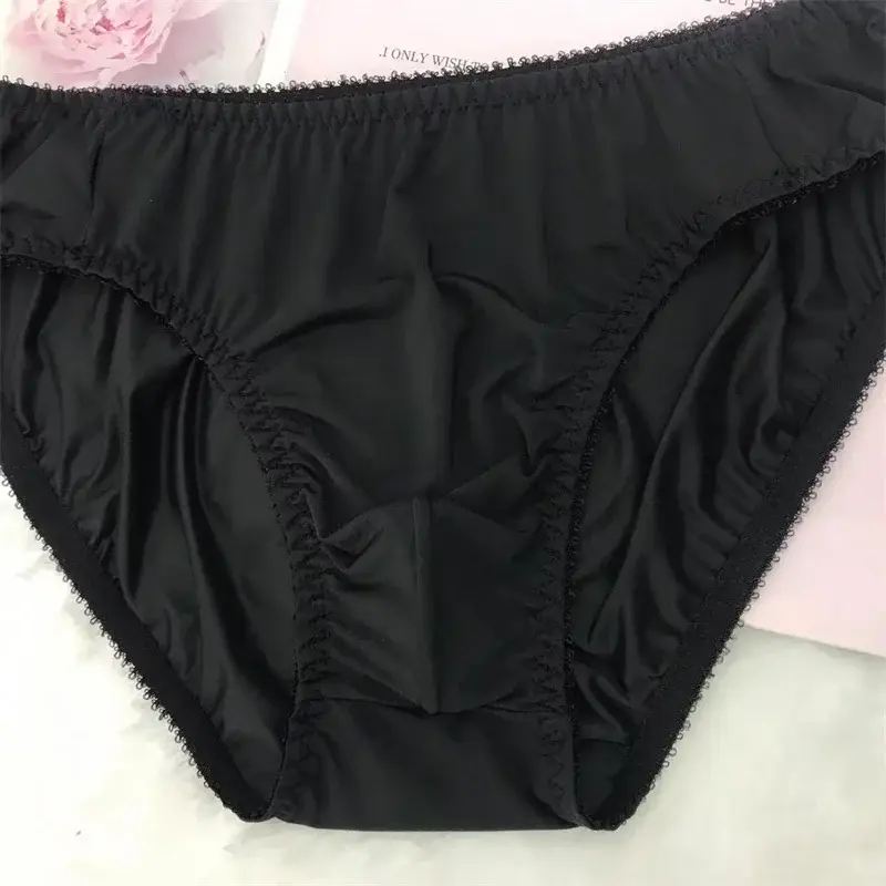 Sexy men's underpants for men's daily ultra-thin translucent concave convex style briefs Soft and breathable gay underwear