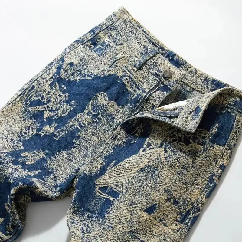 High-quality American retro jeans men's 2026 autumn new micro-elastic popular wear-resistant wash Cowboy Straight Pants