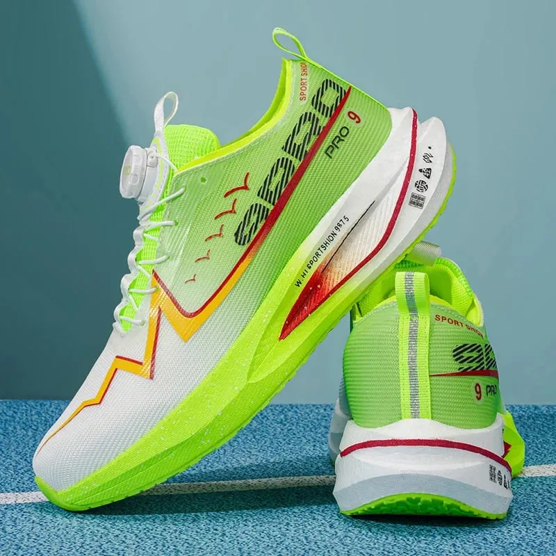 Men Running Shoes Carbon Board Marathon Speciality Race Sports Air Breathable Lightweight Women's Comfortable Athletic Sneakers