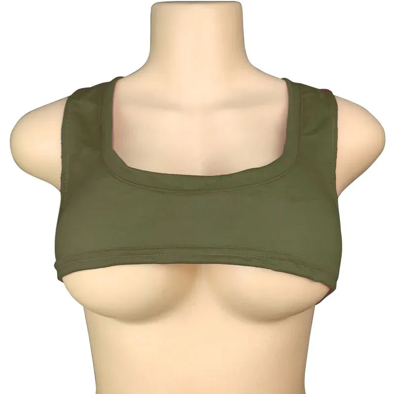 Y2k Europese en Amerikaanse ultrakorte mouwloze vest met lage ronde hals, T-shirt met sexy borstomhulsel en zichtbaar navelvest