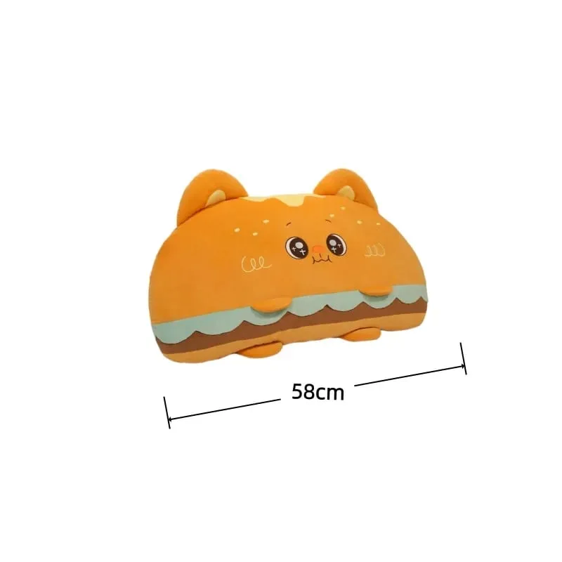 Hamburger Plush Cushion 58/88cm Stuffed Pillow Kawaii Sofa Bed Seat Decor Cushion Adorably Home Decor Toys Birthday Gifts