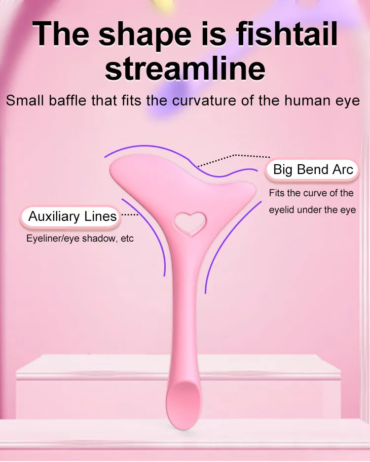 New Beginner-Friendly Multifunctional Makeup Eyeliner Assistance & Lash Stamp Tool with Positioning Silicone Eyeliner Guide