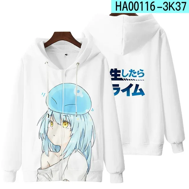 Anime Rimuru Tempest 3D Print Hoodies Men Women Long Sleeve Sweatshirt Harajuku Streetwear Coat Cosplay Costume