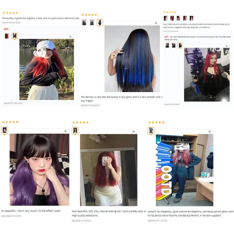 Longo reto encaracolado uma peça 5 clipes clip-in extensões 22 Polegada penteados resistentes ao calor cor mistura loira pedaço de cabelo para mulher
