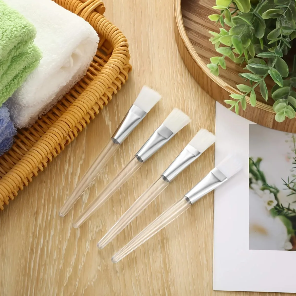 50pcs/10pcs Facial Mask Brushes - Professional Makeup & Skincare Applicators for Face Masks Body Butter Creams Salon Spa