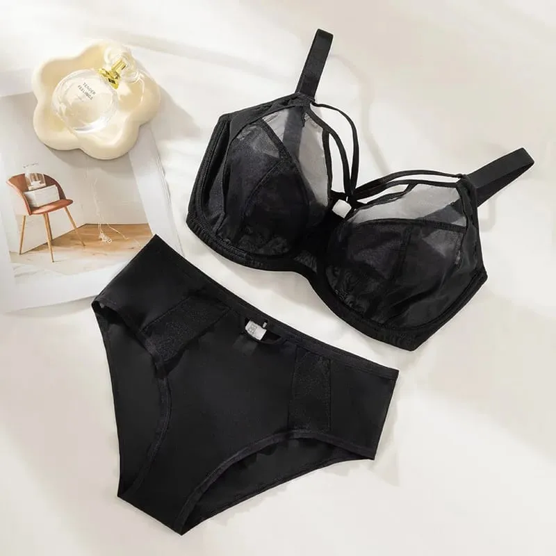 C D E F G H I J K Cup 34 36 38 40 42 Underwear Bra Set Push Up Brassiere Lingerie 2 Piece Sets Plus Size Women Ladies Lingeries