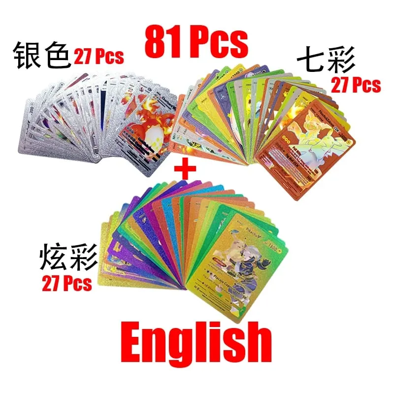 81-36Pcs Pokemonการ์ดเยอรมันสเปนฝรั่งเศสภาษาอังกฤษVmax GX Energy Card Pikachu RareคอลเลกชันBattle Trainerเด็กของขวัญของเล่น