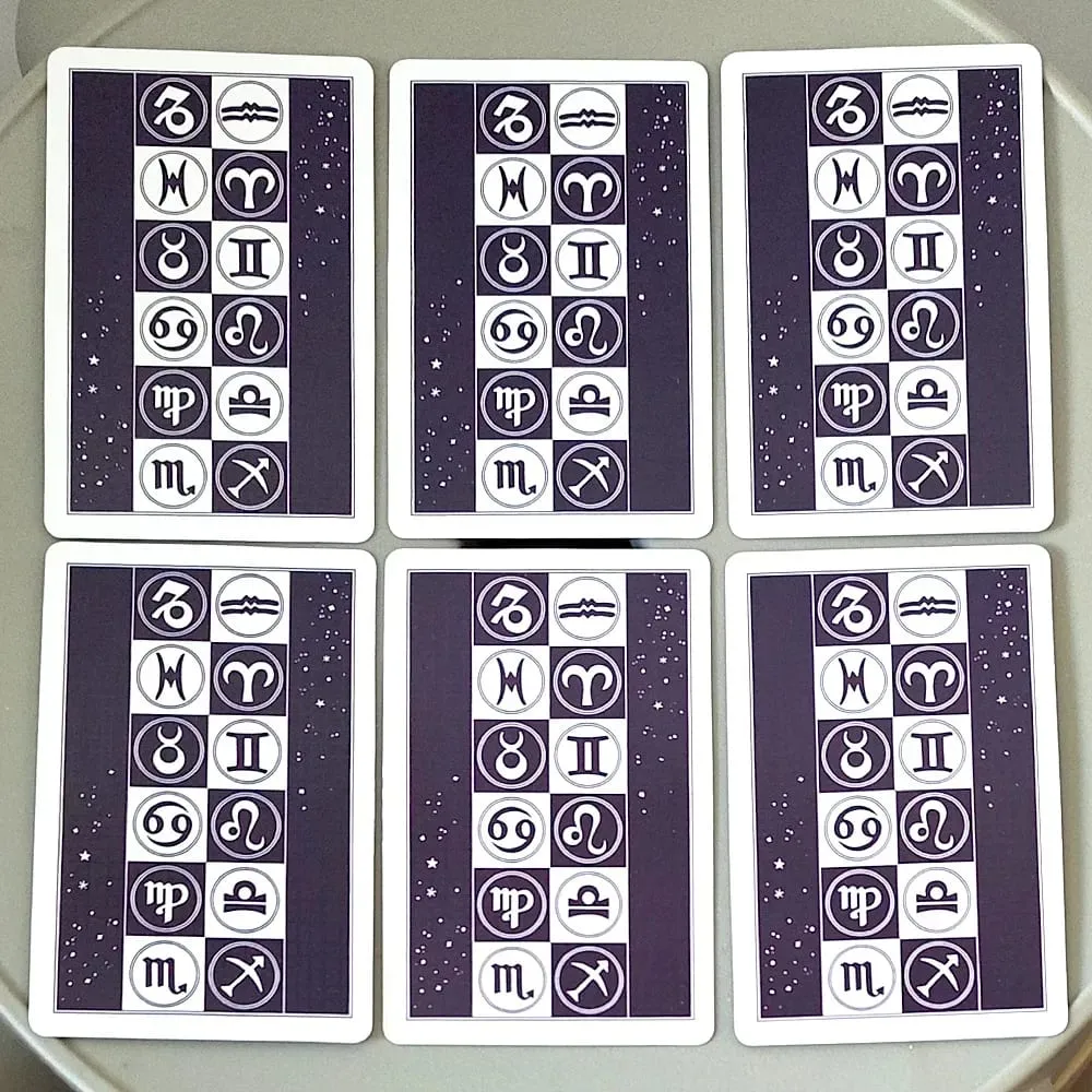 36 Pcs Classic Oracle Cards Vintage Traditional Gypsy Cards with Multilingual Meanings & Zodiac Constellation Backs