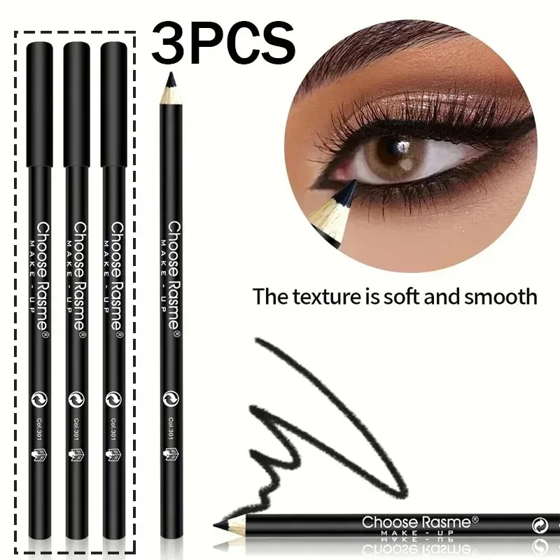 1-20Pcs Waterproof Black Eyeliner Pencils -Smudge-Proof Long-Lasting & Beginner-Friendly Smooth High Pigmented Punk Eye Makeup