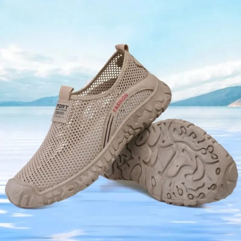 Men's Sports Shoes 2026 Summer Mesh Hollow Out Breathable Running Sneakers Casual Lightweight Outdoor Walking Shoes for Man