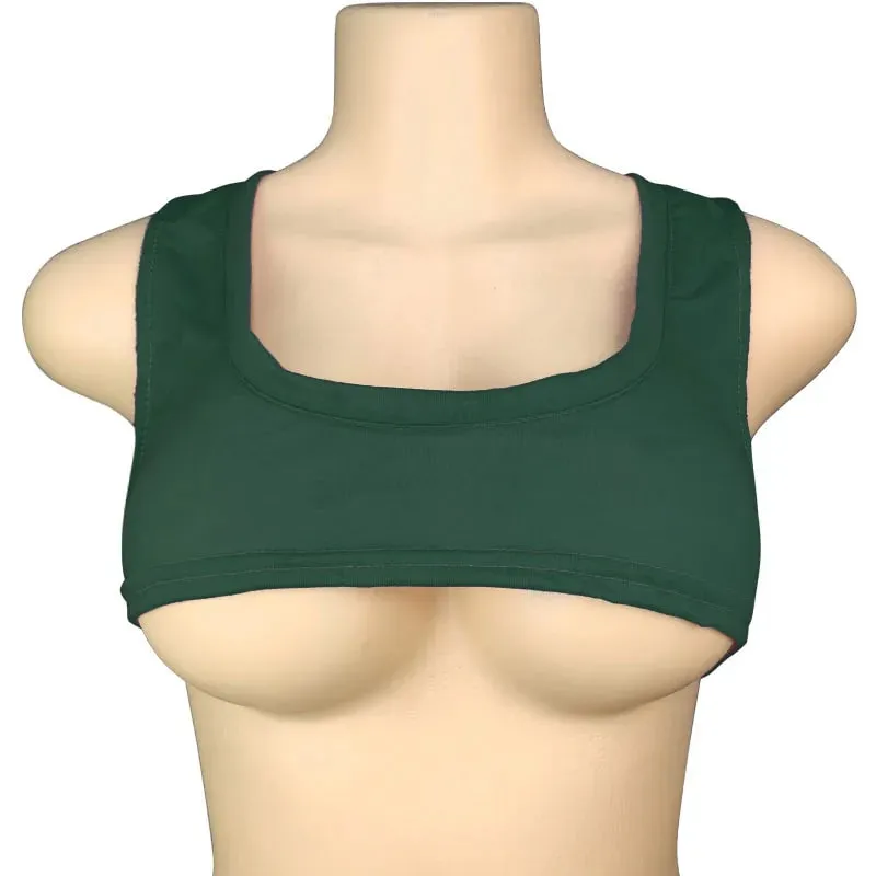 Y2k Europese en Amerikaanse ultrakorte mouwloze vest met lage ronde hals, T-shirt met sexy borstomhulsel en zichtbaar navelvest