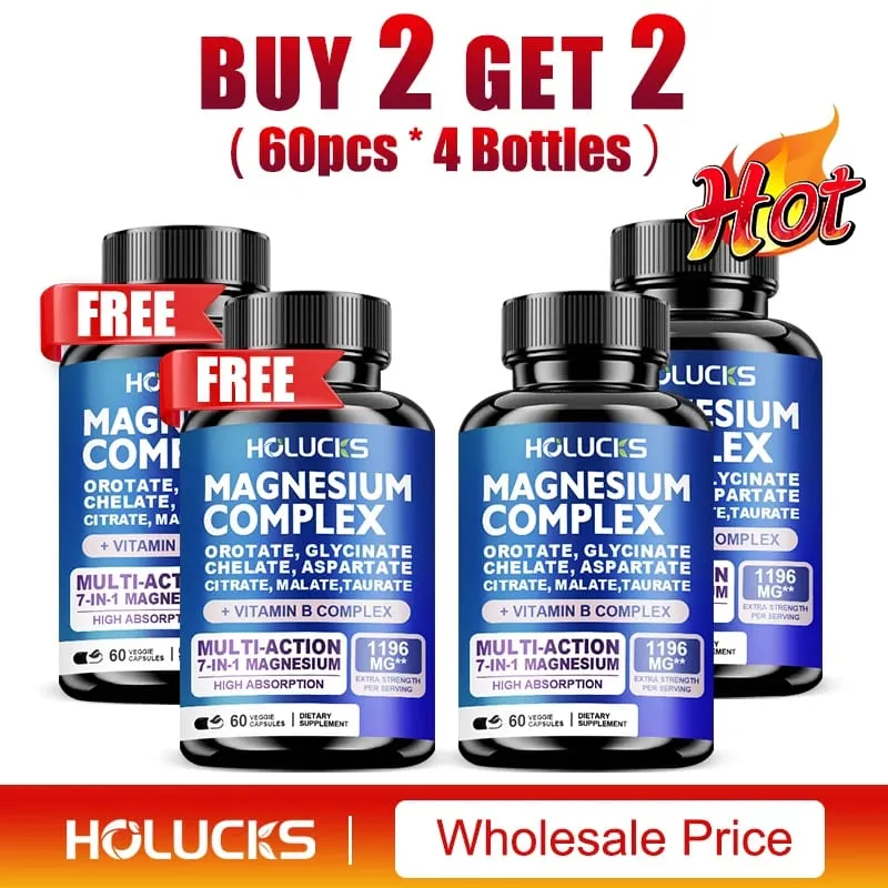 Magnesium Complex Supplements-Memory Bone & Promotes Brain Health Sleep Support Muscle Relaxation Stress & Anxiety Relief