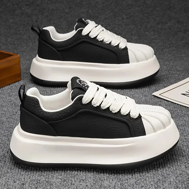 Nové pánské boty s tlustou podrážkou zvyšující výšku pohodlné lehké všestranné boty trendy a minimalistická sportovní obuv pro volný čas