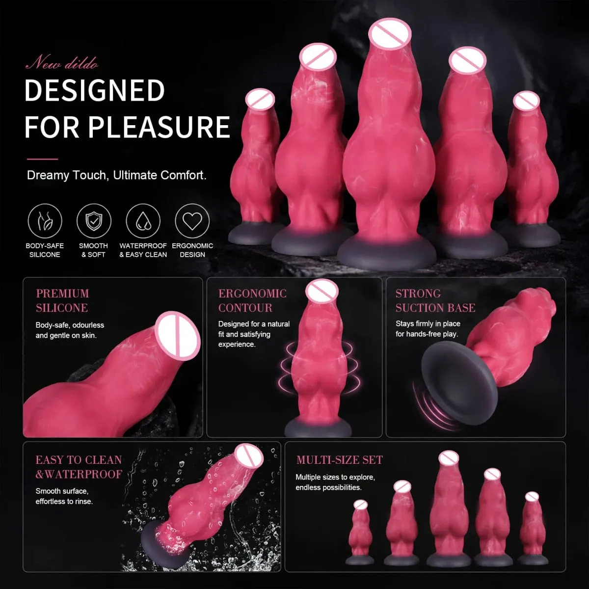 NEW Huge Horse Dildo Strong Muscular Male Animal Big Penis G-spot Suction Cup for Female Stimulation Anal Masturbation Sex Toys