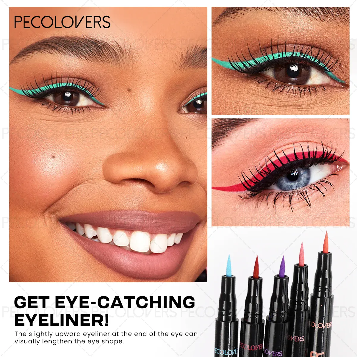1 Pc Smooth Glide Liquid Eyeliner Pen - Waterproof Long-lasting Ultra-Fine Tip Water Eye Liner Pen Precision Slide Smudge-Proof
