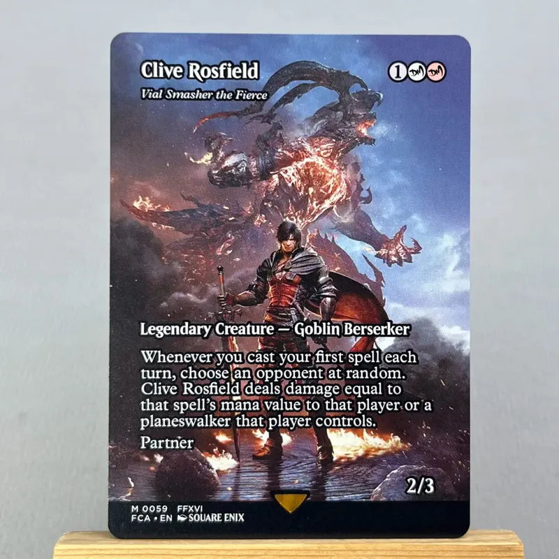 FIN FCA FIC HOLO14-Ⅰ02 Tcg Proxy Cards Vivi Ornitier Summon Bahamut Rhystic Study Y'shtola Night's Blessed