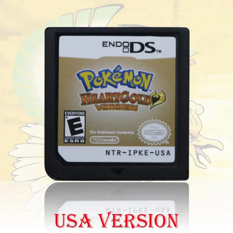 NOE/ESP/ITA/FRA/USA/EUR/AUS Version Pokemon HeartGold SoulSilver Platinum Diamond PearlVideo Game Card For DS 2DS 3DS Console
