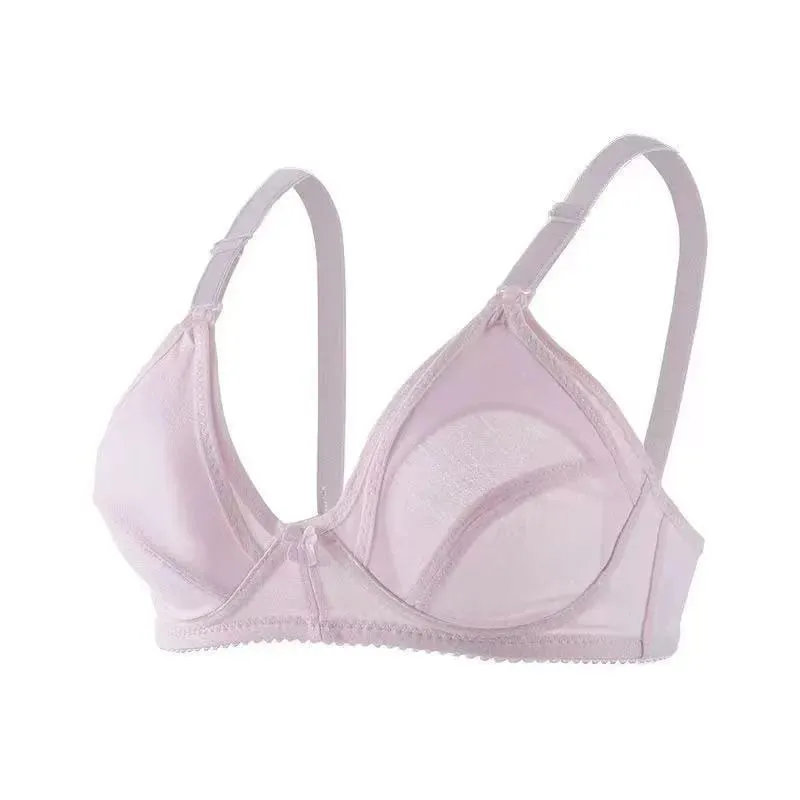 Maternity Nursing Bra Pregnant Women Mother Mama Open Breast Bra Cotton Wire Free Sleep Underwear Plus Size Nursing Bralette