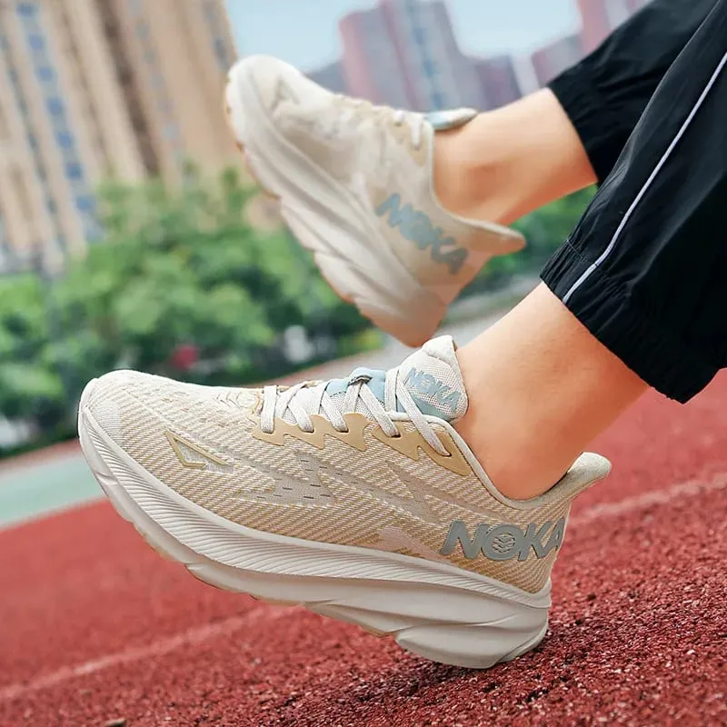 Men's Running Shoes Jogging Breathable Cushioning Trainer Race Outdoor Luxury Shoes Couple Non-Slip Sneakers Mesh Off-road Shoes