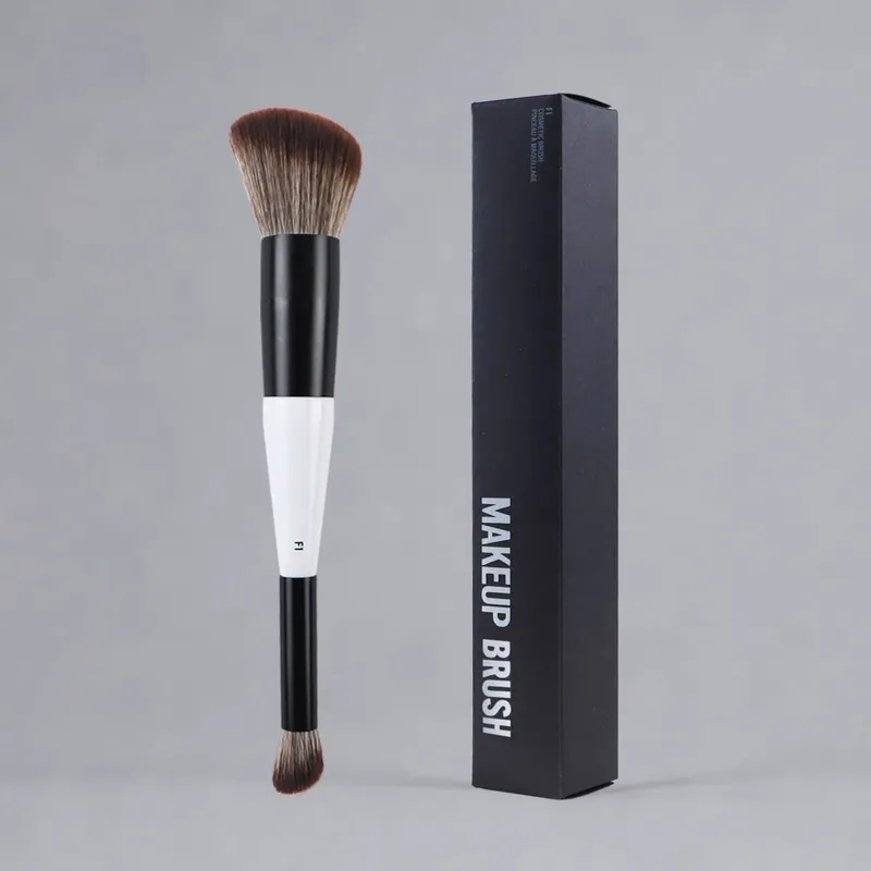 F1 Dual-Ended Contour Blush F2 Powder Brush F3 Highlight Soft Synthetic Hair Makeup Brushes Blusher Highlighter Cosmetic Brushes