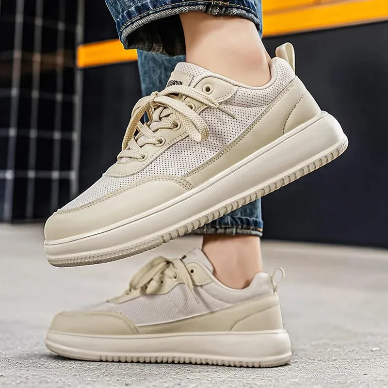 New Wide Toe Men Shoes Casual Versatile Soft Sole Wide Last Shoes Walking Sneakers Breathable Mesh Comfortable Barefoot Shoes
