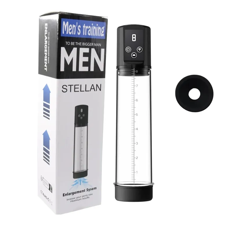 Elektrikli Penis Büyütme Vakum Pompası Yetişkin Seks Oyuncakları Erkekler için Dick Ereksiyon 9 Basınç Cep Pussy Şarj Edilebilir Erkek Masturbator