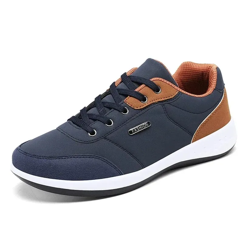 Novo tênis de corrida masculino de couro à prova dwaterproof água atlético homem resistente ao desgaste sapatos esportivos confortáveis ​​sapatos masculinos