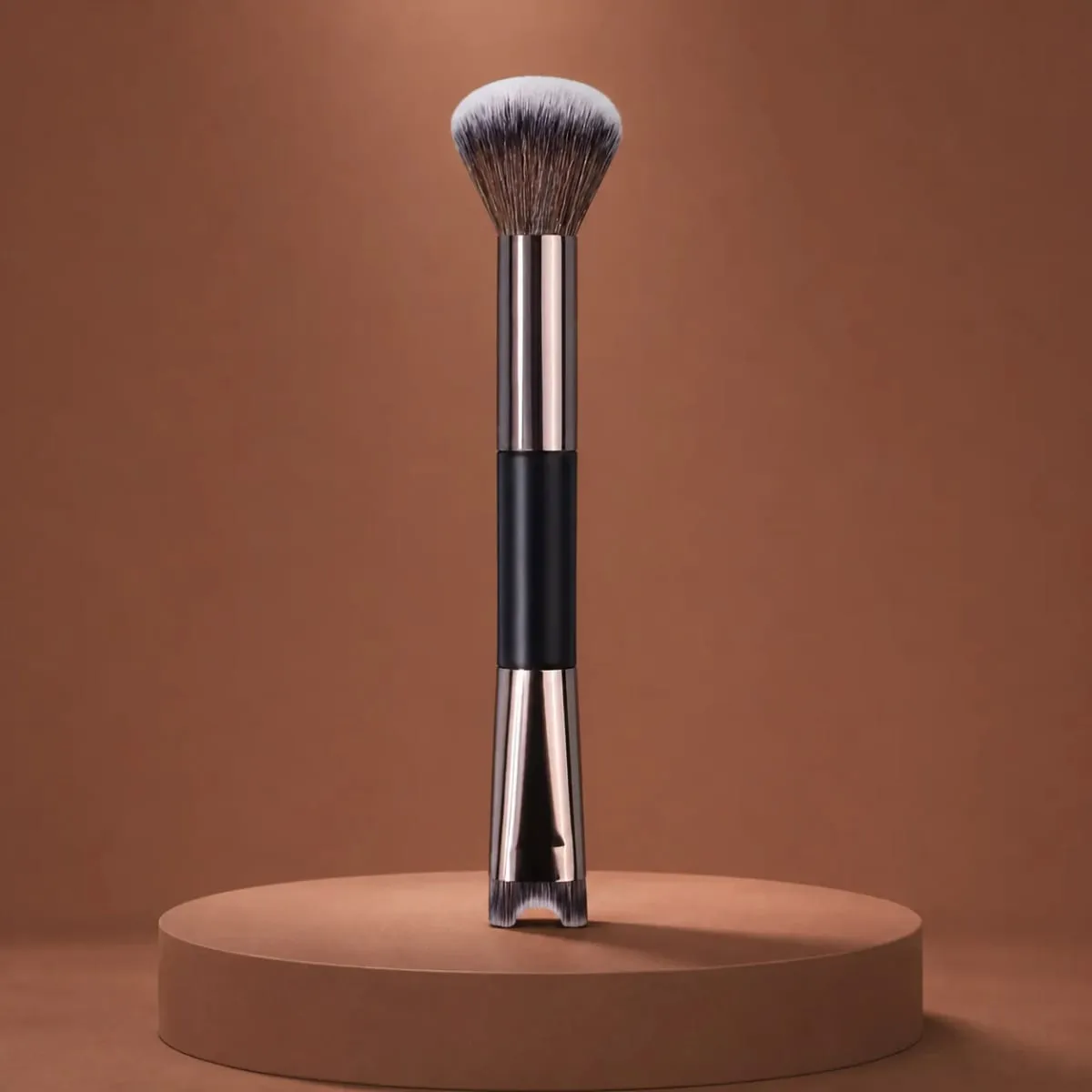 Nose Contour U-Shaped Makeup Brush Dual-End Nose Shadow Makeup Brushes Eyeshadow Contour Face Highlighting Brush Cosmetics Tools