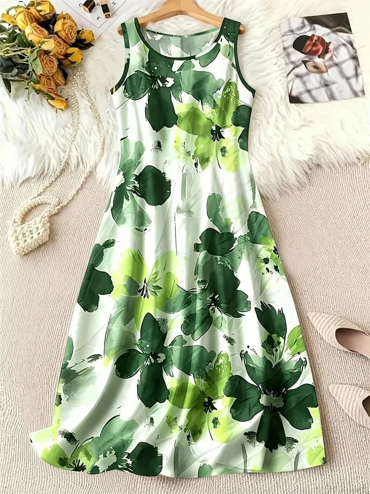 Trendy 3D Women's New Arrival Dresses Summer Street Style Printed Loose-Fit Casual Dresses Outdoor Travel and Party Dresses