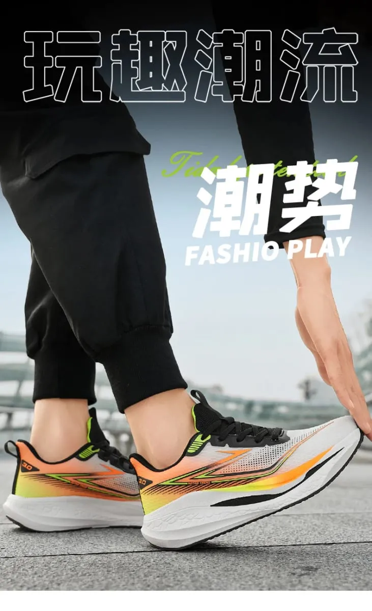 Running Shoes Men Carbon Board Speciality Marathon Men's Sports Breathabe Sneakers Comfortable Athletic Nonskid Shoes For Women